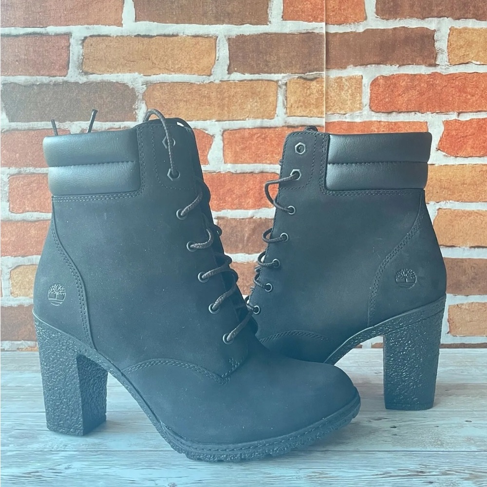Timberland Women's Tillston High Heel Black Boots